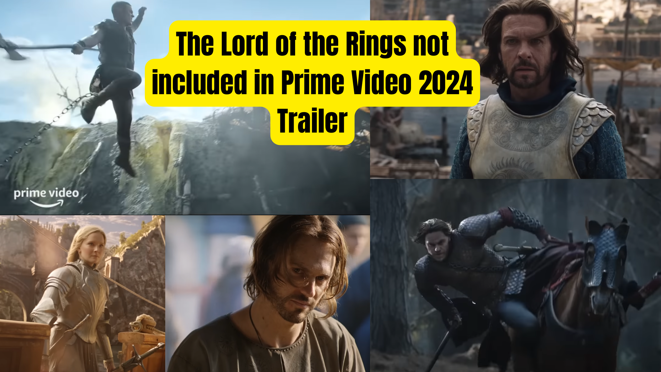 The Lord of the Rings not included in Prime Video 2024 Trailer