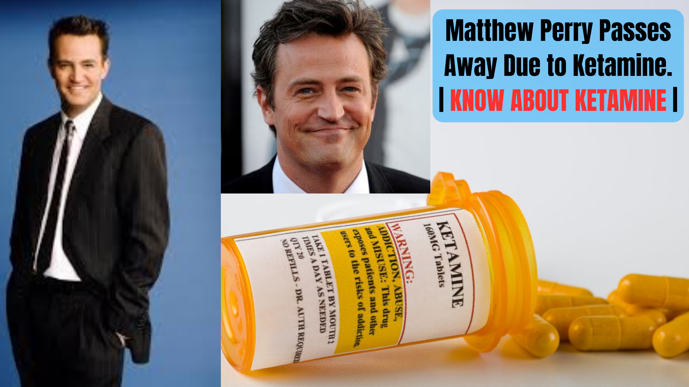 Matthew Perry Passes Away Due to Ketamine